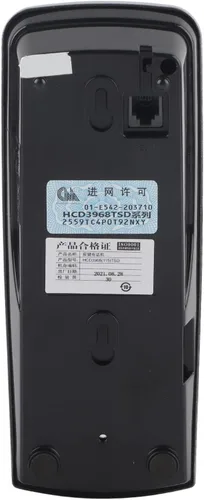 Vista 8 de Teléfono con cable, teléfono fijo con cable de montaje en escritorio/pared con función de identificación de llamadas DTMF