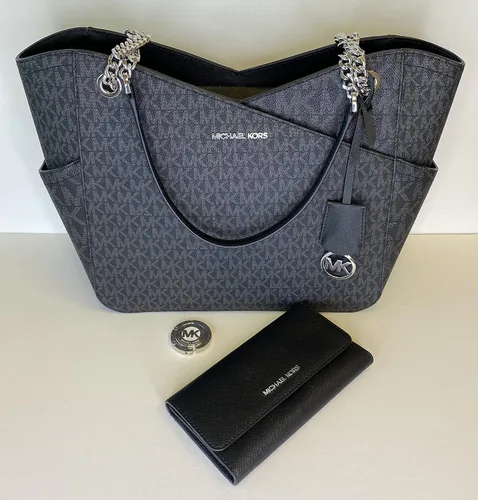 Vista 3 de Michael Kors Jet Set - bolsa de hombro para viaje con cadena grande cartera triple Michael Kors Jet Set