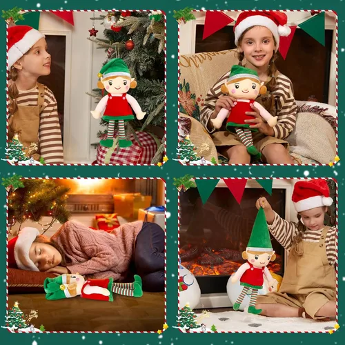 Vista 6 de Houwsbaby Elfo de Navidad, juguetes de peluche para niños y niñas, elfos de peluche, fiestas de Navidad, decoración del hogar, regalos para niños