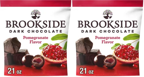 Vista 9 de Brookside Bolsa de chocolate para picar con sabor a chocolate oscuro y granada, 7 onzas