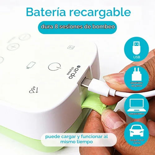 Vista 5 de Ardo Alyssa Extractor de leche de grado hospital para el hogar, fabricado en Suiza, recargable, extractor de leche de grado médico con función