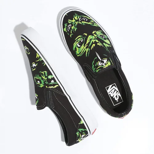 Vista 3 de Vans Tenis Core Classics unisex sin cordones (tm), Ojos en la oscuridad - Black Multi