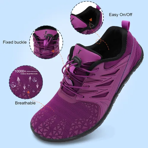 Vista 3 de L-RUN Zapatos de agua para hombre y mujer, zapatos de agua para senderismo, secado rápido, calcetines acuáticos para natación, buceo, caminar