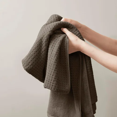 Vista 10 de Madison Park Spa Waffle - Juego de toallas de lujo 100% algodón, tejido de gofre de textura premium, altamente absorbente, secado rápido, ropa