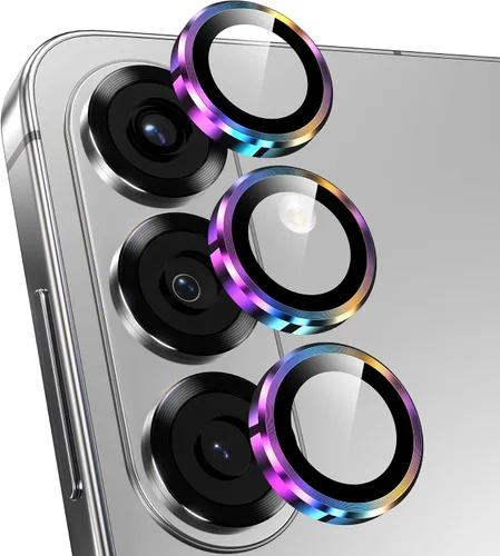 Vista 11 de YWXTW Protector de lente de cámara para accesorios Samsung Galaxy S25 [ajuste 1:1 y ultra claridad] 9H vidrio templado metal anillo individual Negro