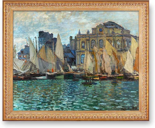 Vista 136 de A&T ARTWORK Antibes Seen from The Salis Gardens de Claude Monet Las Obras de Arte Clásico Mundial Reproducciones, Impresiones de Arte en Lienzo