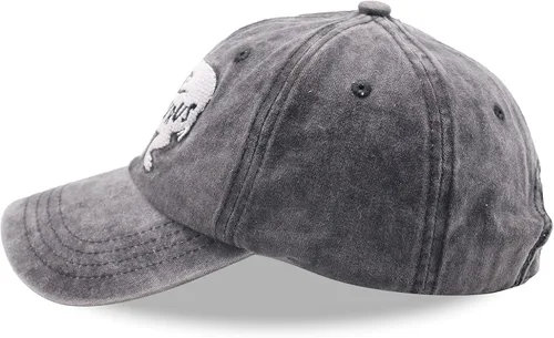 Vista 4 de Papa Saurus - Sombrero de dinosaurio, gorra de béisbol ajustable bordada T Rex para hombre