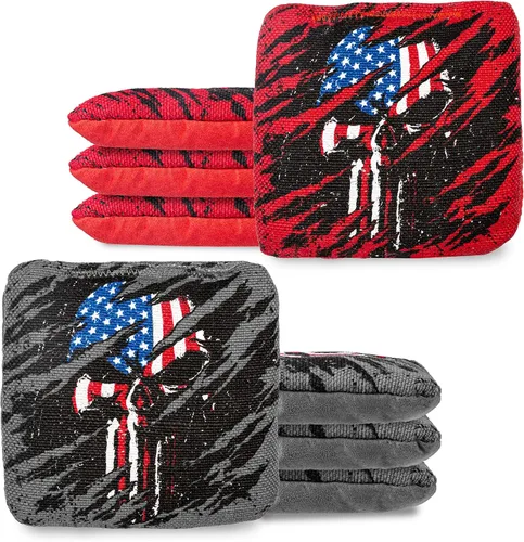 Vista 26 de Play Platoon Tournament Series Bolsas de Cornhole - Bolsas de Estilo Profesional de Doble Cara con Lado Resbaladizo y Pegajoso - Juego de 8