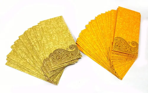 Vista 5 de eSplanade Lifafa - Sobres de regalo para dinero, paquete de 50 unidades, multicolor, perfectos para bodas, invitaciones, fotos, graduación, baby