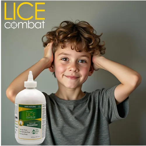Vista 3 de Champú para piojos Ayuda a eliminar piojos, súper piojos y liendres Repele y previene Sin pesticidas 100% natural Árbol de té + aceite