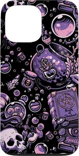 Vista 23 de Funda linda para iPhone 16 Witch's Essentials Pattern Witchy Design Halloween