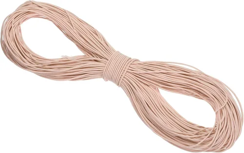Vista 119 de PATIKIL Cuerda elástica elástica de 109 yardas (328.1 ft), cuerda elástica pesada de 0.059 in, albaricoque para manualidades, correas de gancho