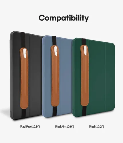 Vista 6 de Goospery Soporte para lápices compatible con Apple Pencil (1ª y 2ª generación), funda para lápiz capacitivo, accesorios de piel sintética, banda