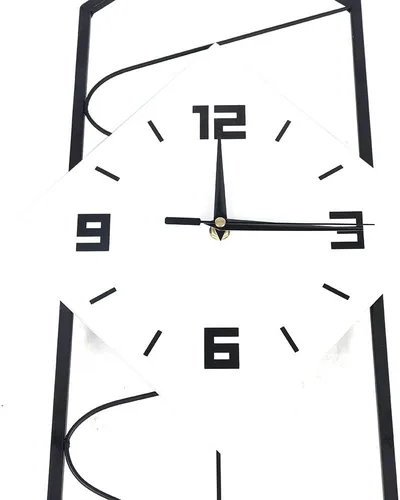 Vista 7 de Reloj de pared moderno de péndulo con movimiento silencioso, metal y madera maciza, reloj de pared para decoración de sala de estar, dormitorio