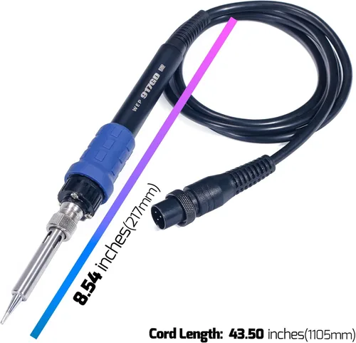 Vista 3 de WEP Pieza de mano de soldador 917GD solo compatible con 882D, 8786D-I SE y 948DQ-II