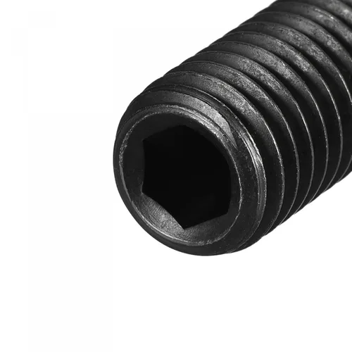 Vista 5 de uxcell Tornillos de fijación de punto de bola, 5pcs M10 x 0.472 in de acero de alto carbono Métrico Spring Hex Socket Grub Tornillo