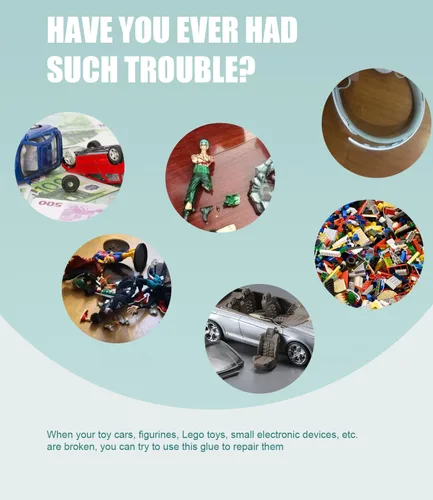 Vista 2 de Super pegamento para manualidades, adhesivo fuerte al instante para manualidades, modelo, miniaturas, Lego, álbumes de recortes, fabricación