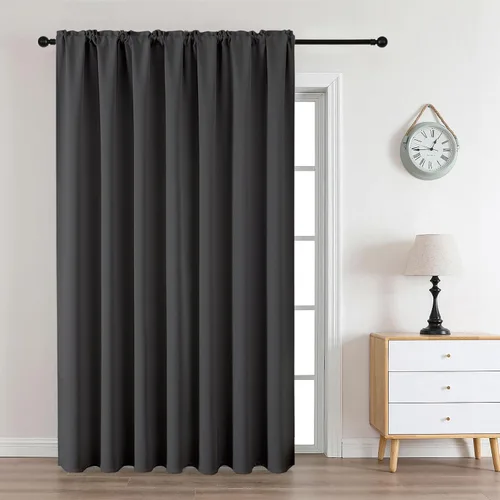 Vista 68 de CUCRAF - Cortinas opacas beige de 45 pulgadas, juego de 2 paneles con bolsillo para barra, cortinas para oscurecer dormitorios y sala de estar