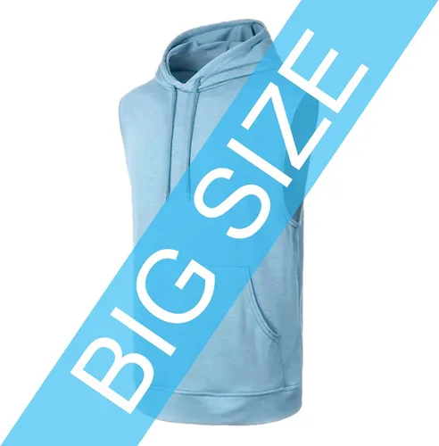 Vista 2 de JC DISTRO USA-made Mens Active Lightweight Soft Fabric Sleeveless Hoodie