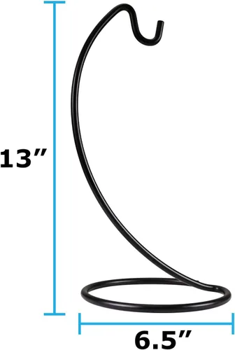 Vista 3 de Blue Donuts Soporte moderno para plátanos, soporte de árbol para encimera de cocina, accesorios de cocina, soporte de plátano negro