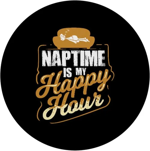 Vista 3 de Naptime Is My Happy Hour Quote For A Napper PopSockets intercambiables PopGrip