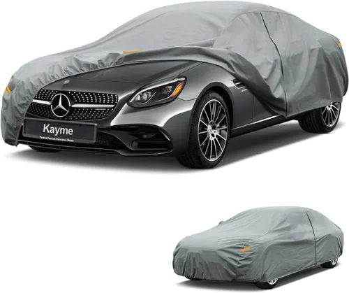 Vista 257 de Kayme Funda de Coche de Servicio Pesado Impermeable para Todo Tipo de Clima, Ajuste Personalizado para Tesla Model S, Cubierta Exterior Completa
