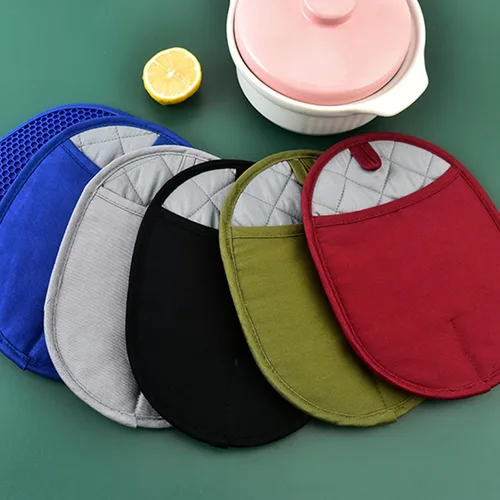 Vista 7 de Juego de 2 soportes de silicona para ollas con bolsillos, antideslizantes, acanalados, para cocina, almohadillas calientes resistentes al calor y al