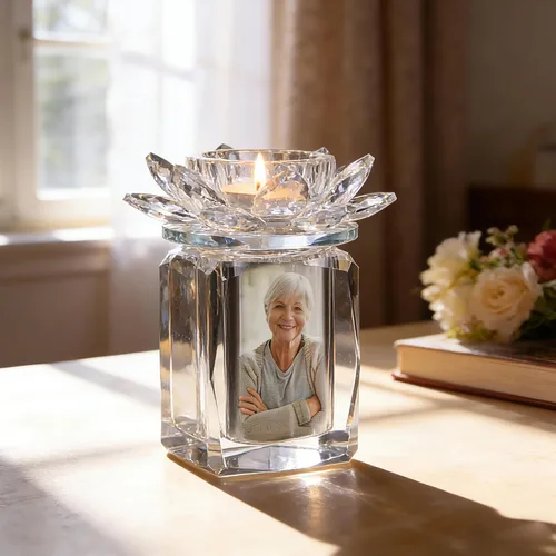 Vista 3 de Urnas de recuerdo para cenizas humanas, urnas pequeñas de cristal, urna de recuerdo de cremación para fotos con velas compartidas cenizas, mini urna
