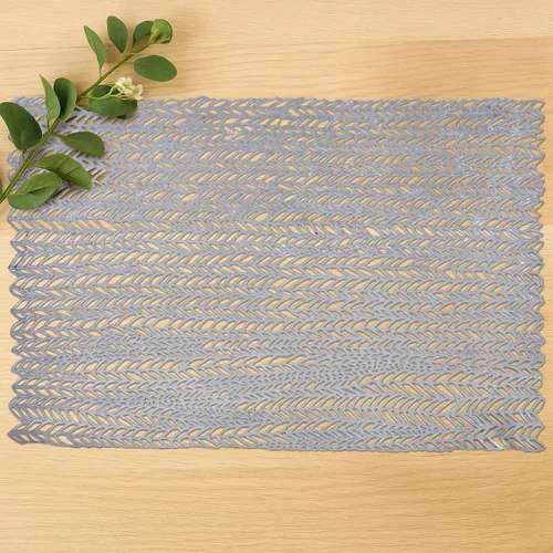 Vista 12 de Decozen Juego de 6 manteles individuales con diseño perforado para decoración de cocina, resistente a los arañazos, resistente a las manchas