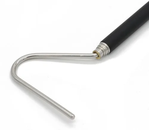 Vista 2 de JIHAQUA - Gancho de serpiente extensible de acero inoxidable, gancho para reptiles de 26 pulgadas Herramienta de manejo retráctil y recogida