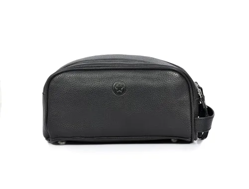 Vista 14 de Neceser de viaje de cuero premium de 10 pulgadas con forro impermeable Kit Dopp vintage hecho a mano tamaño King por Aaron Leather Goods