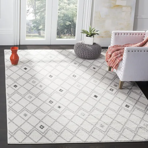 Vista 7 de SAFAVIEH Adirondack Collection ADR132B - Alfombra de pasillo, 2 pies 6 pulgadas x 8 pies, diseño de enrejado bohemio marroquí, no desprende pelusa