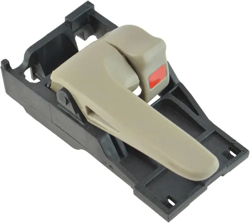 Vista 38 de TRQ Manija de puerta interior delantera izquierda cromada y negra para el lado del conductor compatible con Ford F-150 2012-2014