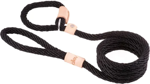 Vista 9 de Alvalley Correas de cuerda para perros con tapón, correas antideslizantes para mascotas para perros, correa suave trenzada sin tirones, ajustable