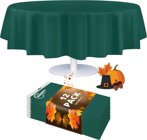 Vista 45 de Mantel de plástico de alta calidad - 54 in. x 108 pulgadas. Grandipity - Mantel rectangular (6 y 12 unidades), Agua (Aqua)
