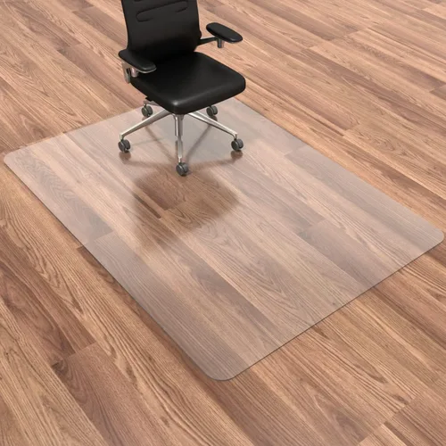 Vista 9 de Tapete para Silla de Oficina para Piso de Madera Dura, 48" x 30" Tapete de Vinilo Transparente para Silla de Escritorio Protector de Piso para Silla