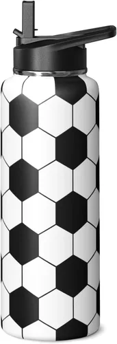 Vista 12 de Botella de Agua de Béisbol 18oz Botellas de Agua Deportivas Aisladas Regalos de Béisbol para Hombres Mujeres Regalo para Entrenador Amantes