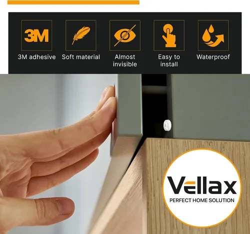 Vista 6 de 64 Topes Autoadhesivos para Puertas de Gabinete – Almohadillas de Goma de Silicona Transparente Pegajosas para Cajones de Muebles, Armarios