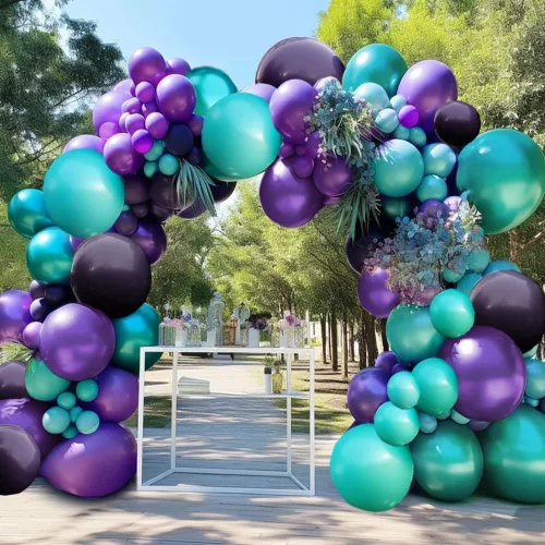 Vista 10 de Guirnalda de globos de oro blanco y negro, doble relleno, globos de color arena perla, champán, crema, beige, kit de arco de globos para Halloween