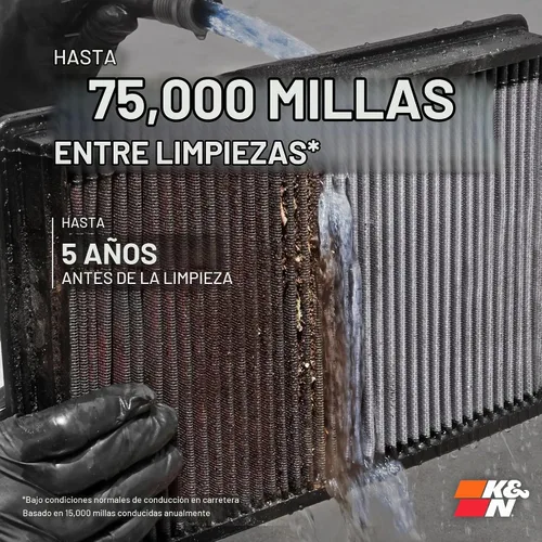 Vista 5 de K&N, 33-2144, filtro de aire de repuesto de alto rendimiento