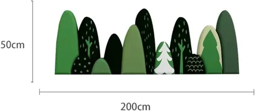 Vista 2 de Adhesivos de pared anticolisión, acolchado de pared de poliuretano, autoadhesivo, paneles de pared 3D, acolchado de pared para habitación de niños