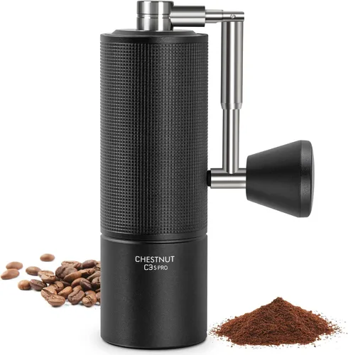 Vista 9 de TIMEMORE Castaña C2S Molinillo de Café Manual de Acero Inoxidable S2C Molinillo de Café Rebaba Cónica, Capacidad 25g Molinillo de Café Manual