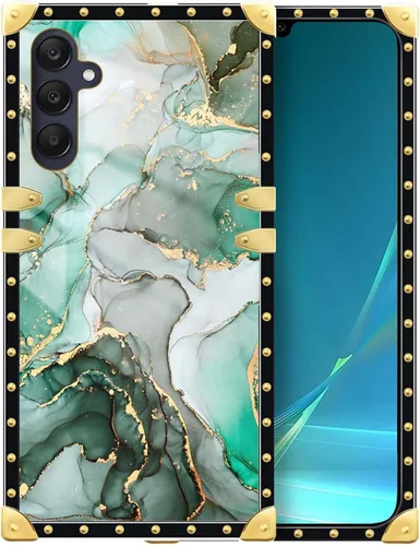 Vista 54 de Funda compatible con Samsung Galaxy A03S 4G, TPU suave de lujo y parte trasera de policarbonato duro para niñas y mujeres, funda protectora a prueba