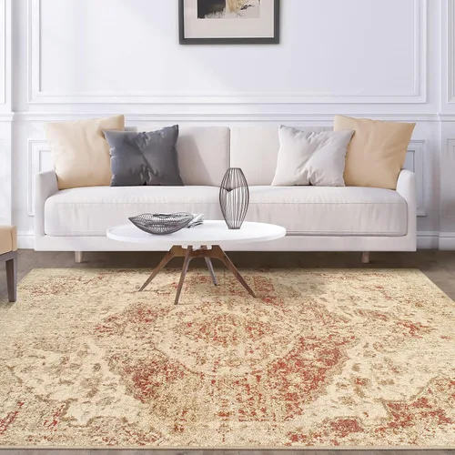 Vista 7 de Superior 2.6x8RUG-OMBRE-CR - Alfombra superior Ombre Collection de área, 2 pies 7 pulgadas x 8 pies, color crema
