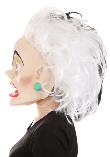 Vista 2 de Máscara de Látex Cruella De Vil 101 Dálmatas Multicolor