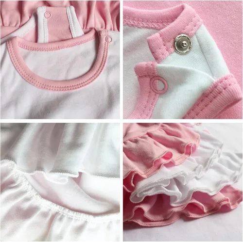 Vista 3 de iDzn Tater Tot - Vestidos divertidos para bebés y niñas, vestido de princesa de 0 a 24 meses, ropa de 100% algodón