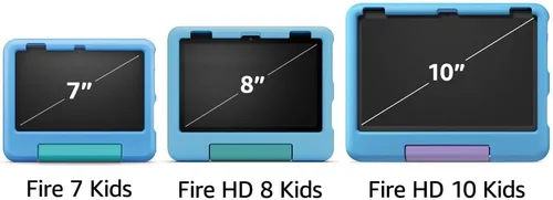 Vista 7 de Tablet Amazon Fire HD 10 Kids para niños de 3 a 7 años Controles parentales, 2 años de garantía sin preocupaciones, contenido adecuado para la Azul