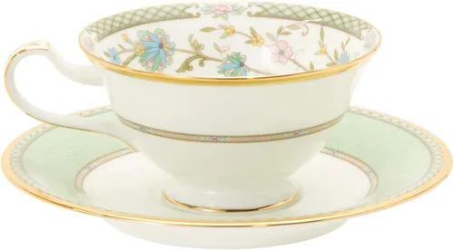 Vista 3 de Noritake Juego de platos Yoshino para té y café, Y6988/9983 (importación de Japón)