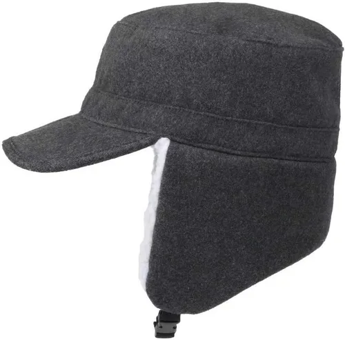 Vista 3 de Home Prefer Sombrero cálido para hombre con orejeras, sombrero de invierno con visera y gorra militar