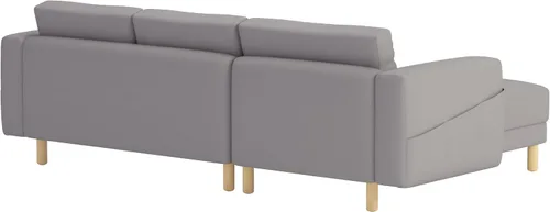 Vista 2 de Asiento duradero de tres o dos (3 o 2) con funda de sofá de repuesto por encargo compatible con IKEA Norsborg - Funda para sofá esquinero seccional